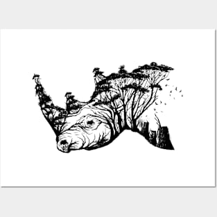 Wild Rhino Posters and Art
